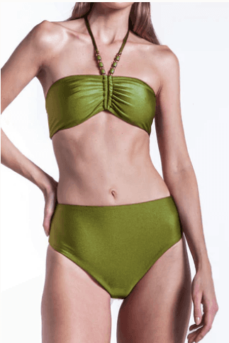 Neia Bikini Bottom Pistachio — Black