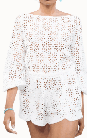 Larissa Romper Off White — Black